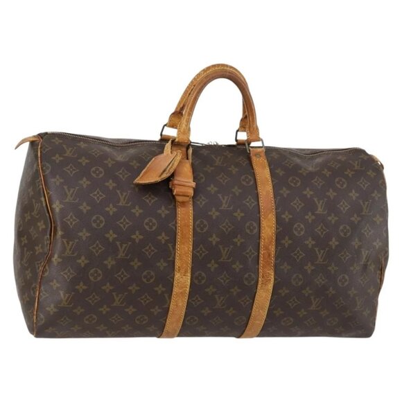 LOUIS VUITTON Monogram Keepall 60 Boston Bag M41422 LV Auth 146300 - Picture 2 of 16